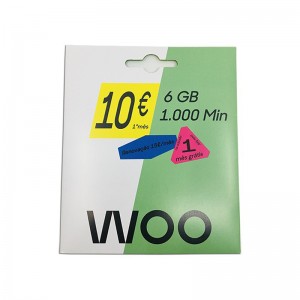 Cartão WOO 1000 Min / SMS + 6GB Net